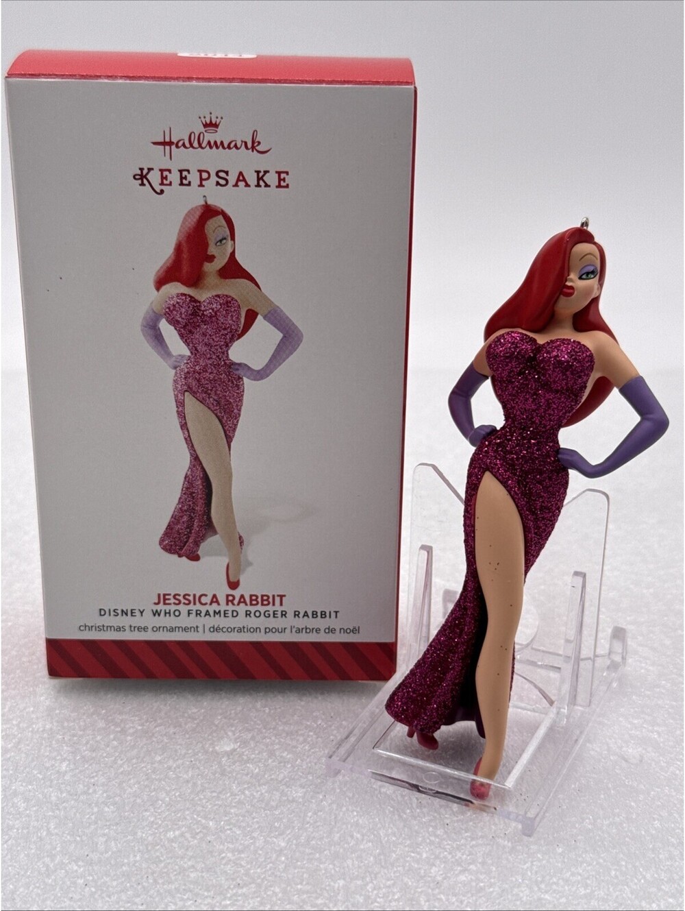 2014 Hallmark Jessica Rabbit Ornament Disney Who Framed Roger Rabbit Glittery